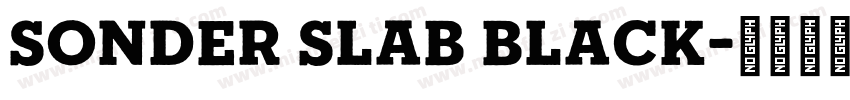 Sonder Slab Black字体转换